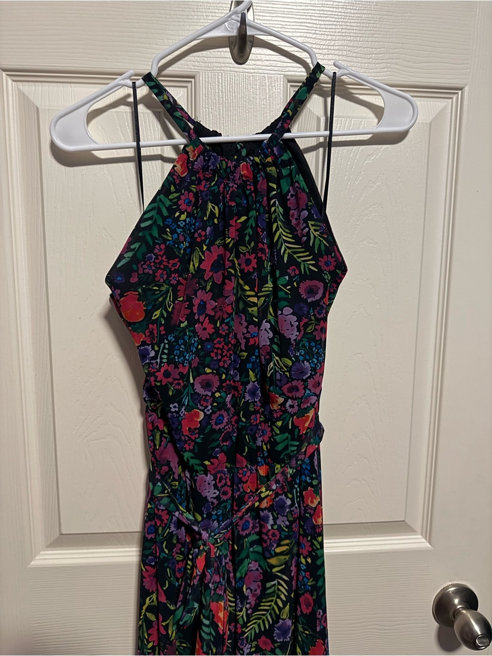 ModCloth Illuminated Elegance Chiffon Maxi Dress Large - Picture 3 of 4